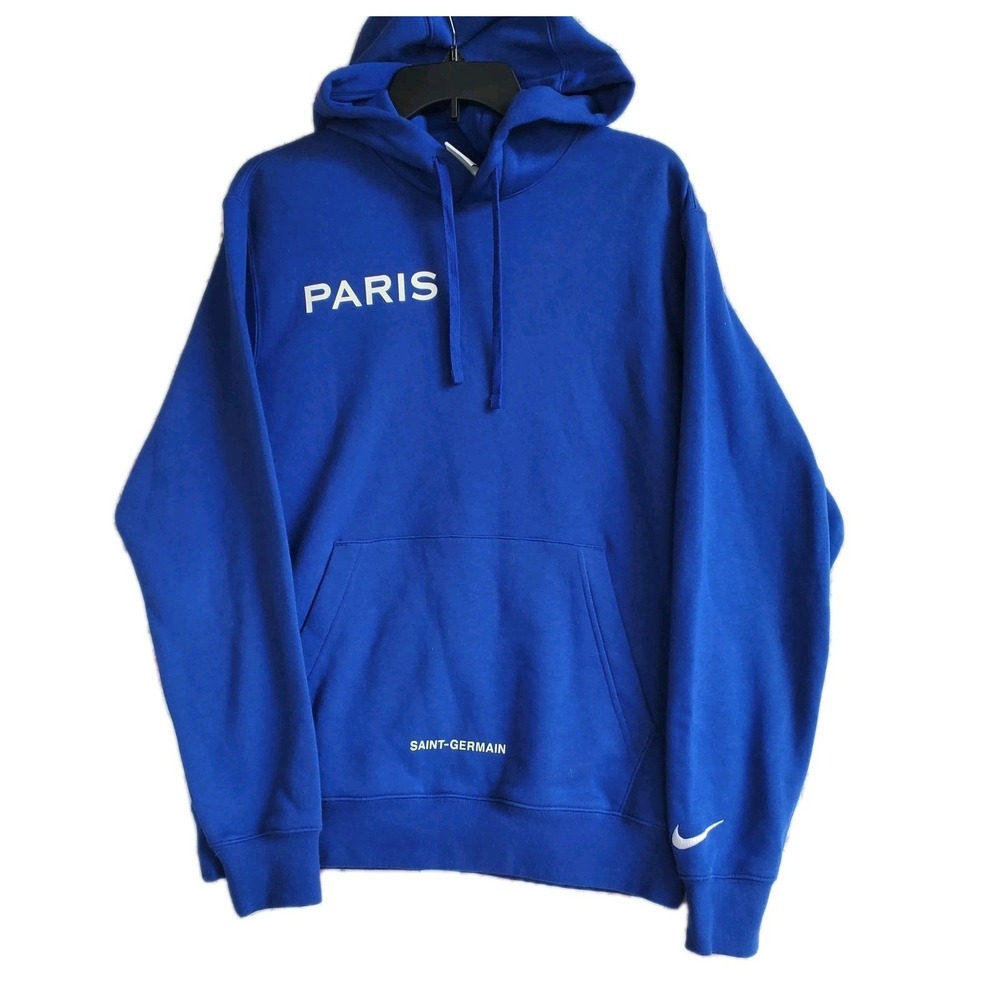Nike Paris Saint-Germain 2022/23 NSW Club Fleece Pullover Hoodie Royal Blue Sz S